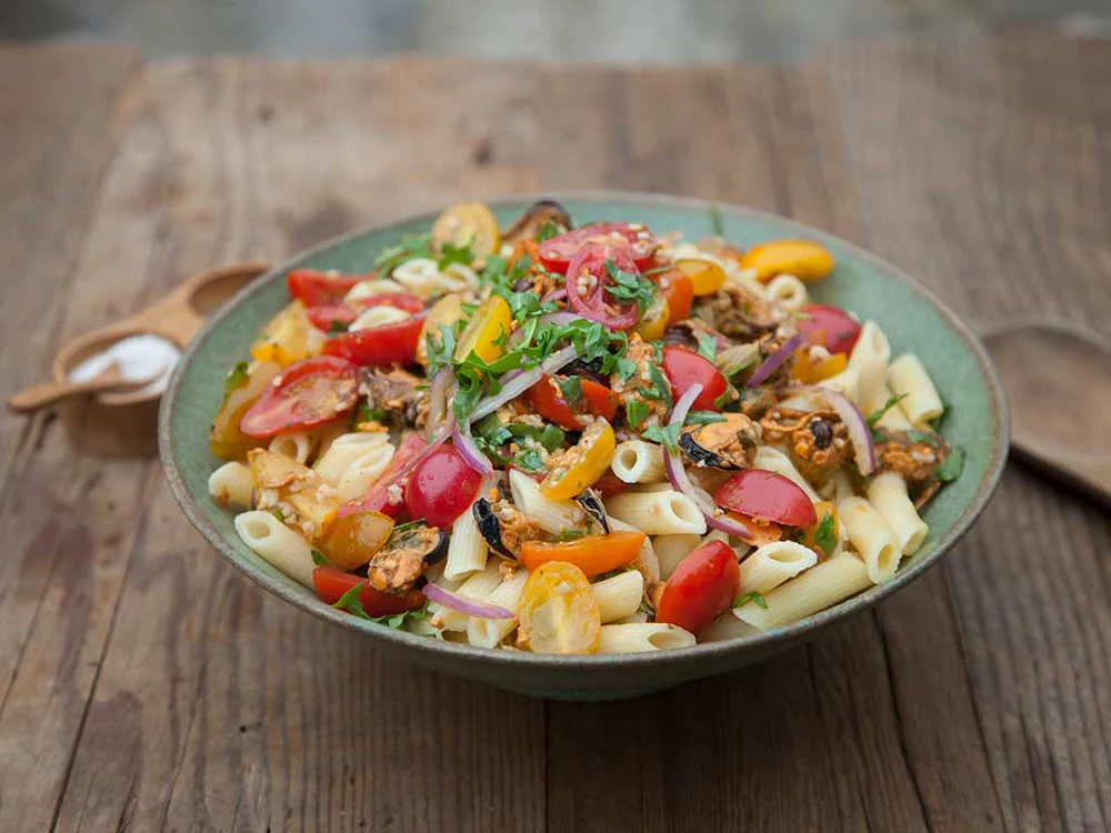 Patagonia Provisions Fresh Tomato Pasta With Lemon Herb Mussels Recipe