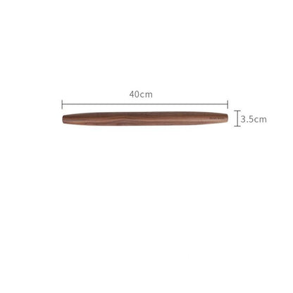 Harmony Farmhouse Style Walnut Wood Tapered Rolling Pin Size Measurements