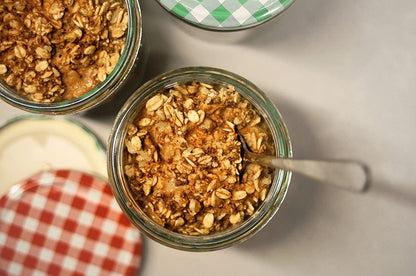 Take Quick Oats in a Jar with Delightfully Tasty On the Go Snacks or Breakfasts made with Quick Oats