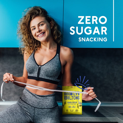 Lemon Pepper Zesty Brooklyn Biltong Is Zero Sugar Snacking