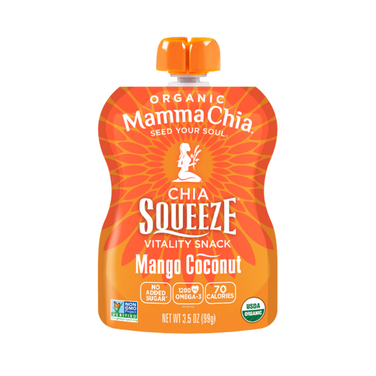 Mamma Chia Organic Chia Squeeze Mango Coconut 3.5oz