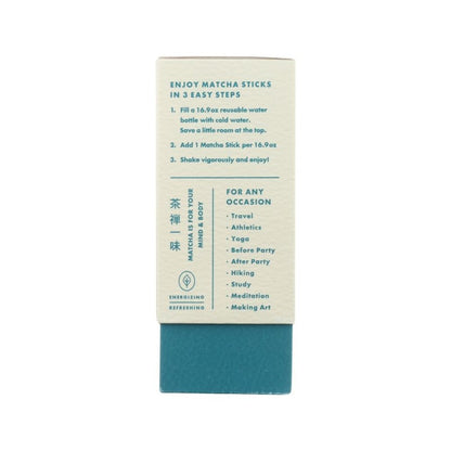 Quick and easy to make with on the go Matcha sticks are travel sized sustainable energy